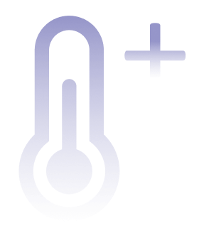 Thermometer blue